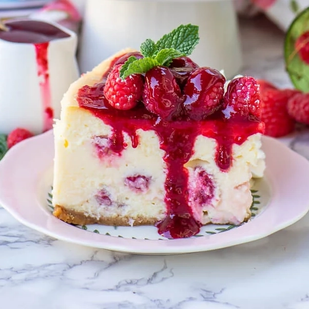 Baked Raspberry ‘Cheese’cake